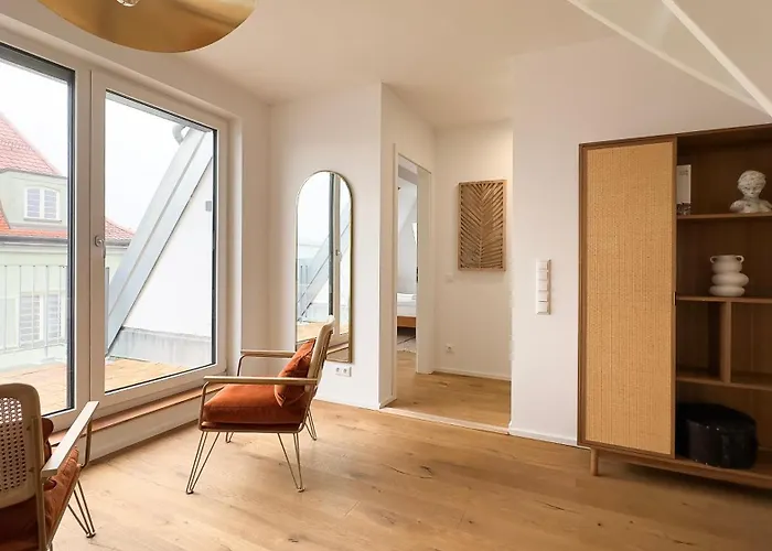 Apartmán Modernes Maisonette-apartment Mit Terrasse I Augsburg
