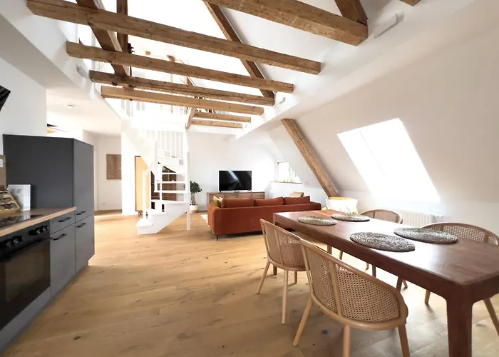 شقة Modernes Maisonette-apartment Mit Terrasse I اوغسبورغ